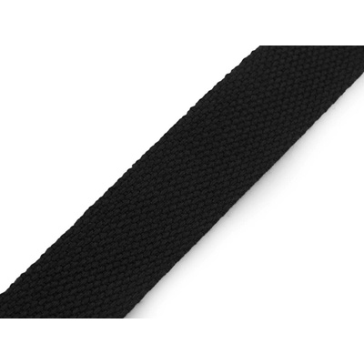 Popruh PES imitace bavlny šíře 32 mm černá 22.5 m