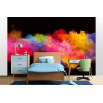 DIMEX ART Самозалепваща се флизелинова фототапета цветни експлозия на прах 375 x 250 см
