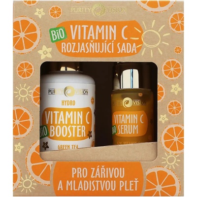 Purity Vision Bio Vitamin C rozjasňující sada booster 100 ml + sérum 30 ml