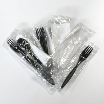 Image 1 of ЛАЙТС КОМПЛЕКТ ЧЕРНА ЛЪЖИЦА И САЛФЕТКА 100БР