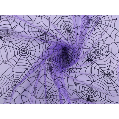 Organza pavučina, střední, 3 fialová
