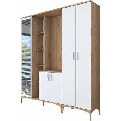Sconto Predsieňová zostava ELA 9 orech/biela