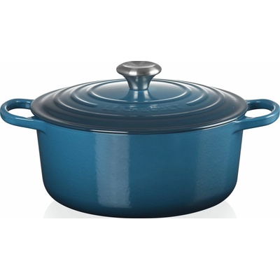 Le Creuset 21177266422430 Pekáč Signature 26 cm modrozelený