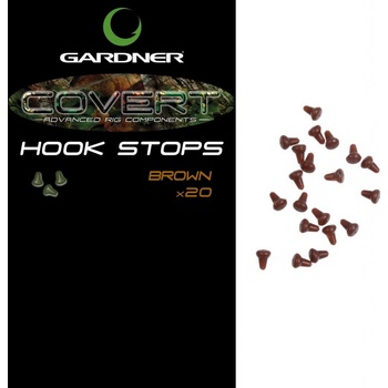 Gardner Zarážka zvonová Covert Hook Stops, hnědé
