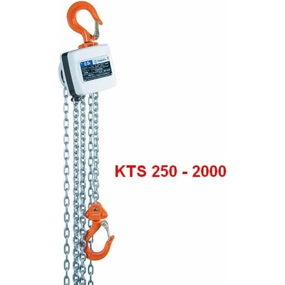 Ruční kladkostroj typ MINI KTS 250 - 3000kg, HAKLIFT 250kg / 3m