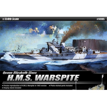 Academy HMS Warspite třída Queen Elizabeth Model Kit 14105 1:350