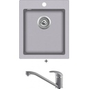 Sety kuchynských drezov a batérií Set Aquastone Quadra 20 + AQ 2561