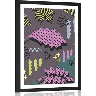 Plakát s paspartou unikátní listy - 40x60 no frame