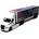 Kinsmart Детска играчка Kinsmart - Метален камион Freightliner eCascadia с контейнер, 1: 62, бял (53066)