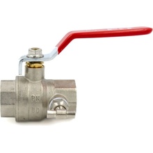 GEOS AGT Kulový kohout plnoprůtokový s vypouštěním páka DN 15 - 1/2" (F-F)