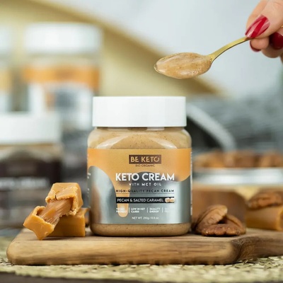 Keto krém s MCT olejom - pekán a slaný karamel