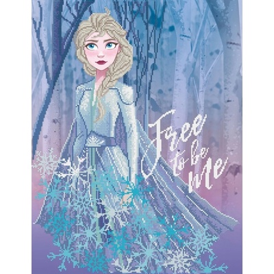 Diamond Dotz Диамантен гоблен Diamond Dotz - Disney Frozen II, Free to be Me, 65 x 50 cm (CD851900412)