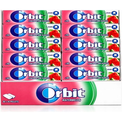 Orbit žvýkačky bez cukru Meloun 14g