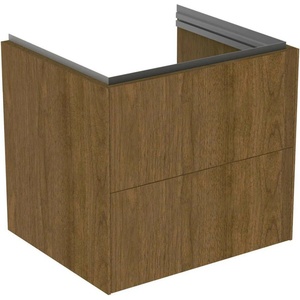 Ideal Standard Atelier Conca стенен шкаф за монтаж на стена, 2 чекмеджета, цвят тъмен орех, 60 см (T4573Y5)