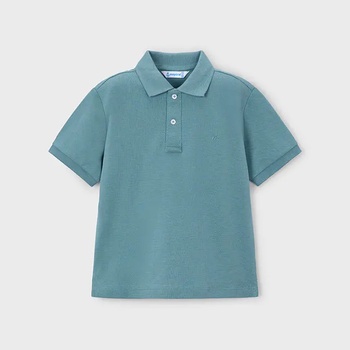 MAYORAL Поло тениска къс ръкав памук basic Синьозелен цвят за мини момче Mayoral