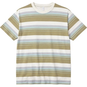 Mazine Мъжка тениска Mazine Bold Striped T-Shirt - Olive / Multicolor - размер XL (216-8614-0214)
