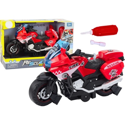 Majlo Toys Skrutkovací motorka so svetlami a zvukmi DIY Fire