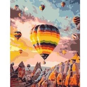 Smart Flamingo Creative set Flamingo Line Painting by numbers 40x50cm Cappadocia (FLG157-01)