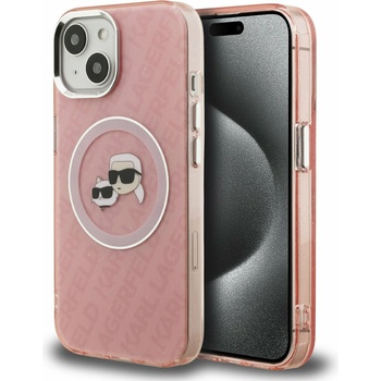 KARL LAGERFELD IML K&CH Heads Repeated Logo MagSafe Заден Калъф за iPhone 15 Pink Karl Lagerfeld | Lilav | ЖЕНИ | UNI