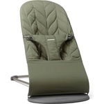 BabyBjörn Бебешки шезлонг BabyBjorn - Bliss, Woven Petal Quilt, Dark Green (1814-006140) - ozone