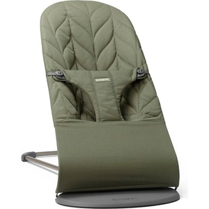 BabyBjörn Бебешки шезлонг BabyBjorn - Bliss, Woven Petal Quilt, Dark Green (1814-006140) - ozone