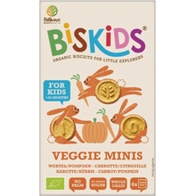 Belkorn BISkids BIO dětské celozrnné mini sušenky s mrkví a dýní bez přidaného cukru 120 g