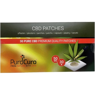 PuroCuro 50 mg konopné CBD náplasti 30 ks