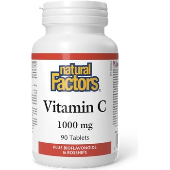 Natural Factors Витамин C 1000 mg (с шипка и Биофлавони) 90 таблетки | Natural Factors (1344 NF)