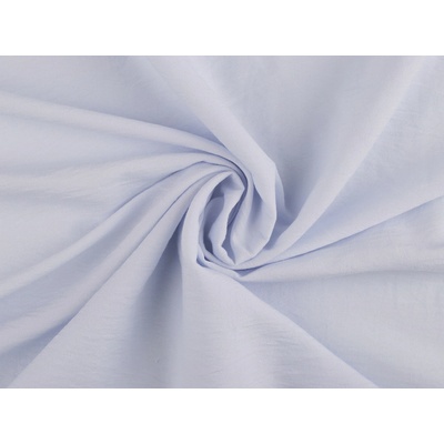 Halenkovina / plátno krešované splývavé, střední, 4 (130 g/m²) modrá ledová