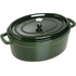 Staub Cocotte hrnec oválný 31 cm 5,5 l tmavě zelený