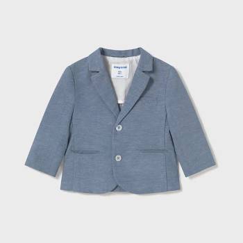 Mayoral Сако официално лен в син цвят за мини момче Майорал