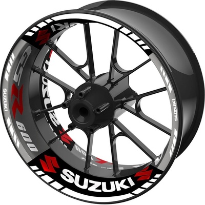 SEFIS jednodielne polepy na kolesá SUZUKI GSR 600 čierno-sivá