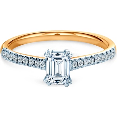 SAVICKI Годежен пръстен Savicki: двуцветно злато, лабораторен диамант