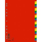 DONAU Регистър, пластмасов, a4, 1-31, donau, цветен 7736095pl-99 (7736095pl-99)