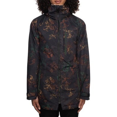 686 Dream Insulated Jacket Black Stripe Floral black