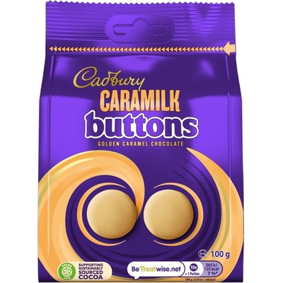 Cadbury Caramilk knoflíčky z bílé čokolády s karamelizovaným sušeným mlékém 100 g