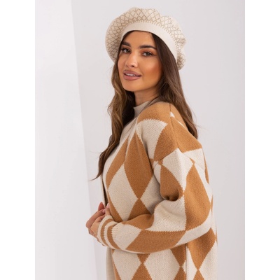 Wool Fashion Italia Baret-AT-CZ-231605.21P Béžová světle