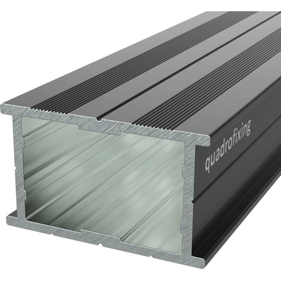 Hliníkový terasový profil čierny 24x40x4000 mm | QFX-ALU 24 BLACK