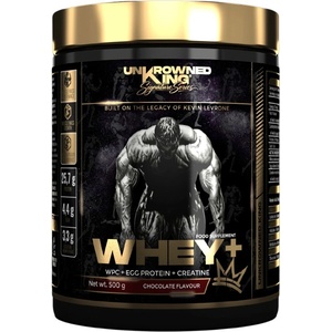 UnKrowned King Whey+ Protein | with Whey Concentrate, Egg Protein & Creatine [500 грама] Шоколад