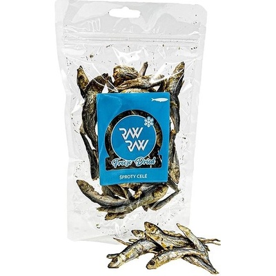 Raw Raw Freeze Dried žvýkací pamlsky Šproty celé 50 g