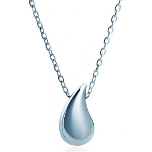 SAVICKI Колие с капка, сребро, 45 см