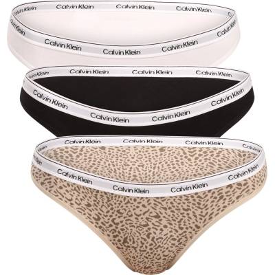 Calvin Klein Комплект от три - дамски бикини Calvin Klein многоцветни Calvin Klein | Cheren Rozov Byal Mnogotsveten | ЖЕНИ | S