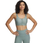 Under Armour Infinity 2.0 High Zip Sports Bra - Green