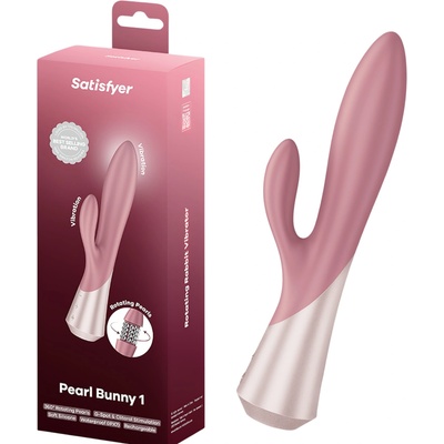 Satisfyer - Pearl Bunny 1 въртящ се вибратор с перли тип „зайче (розов)