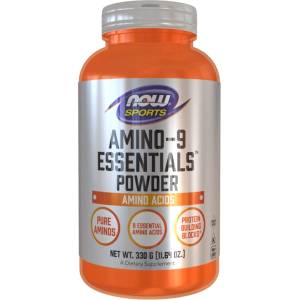 NOW NOW Amino-9 Essentials Powder, 330 Grams - fitnesdobavki - 60,44 лв