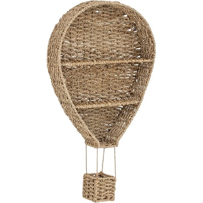 Bloomingville Mini Детски стенен шкаф за книги от морска трева в естествен цвят 59x105 cm Ditter - Bloomingville Mini (82059674)