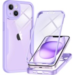 Techsuit Калъф за iPhone 14 + калъф - Techsuit - ColorVerse 360 Series - Лилав