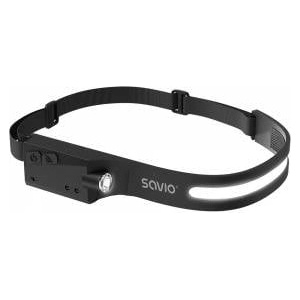 SAVIO LED flashlight with motion sensor Savio FL-02, USB-C, 350 lm, range 80m