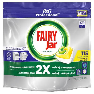 Fairy Jar Professional All in 1 kapsle do myčky nádobí 115 ks