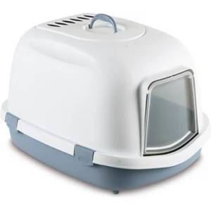 Stefanplast SUPER QUEEN - Закрита Котешка Тоалетна, с активен въглен - 55x71x46, 5H см, STEFANPLAST Италия